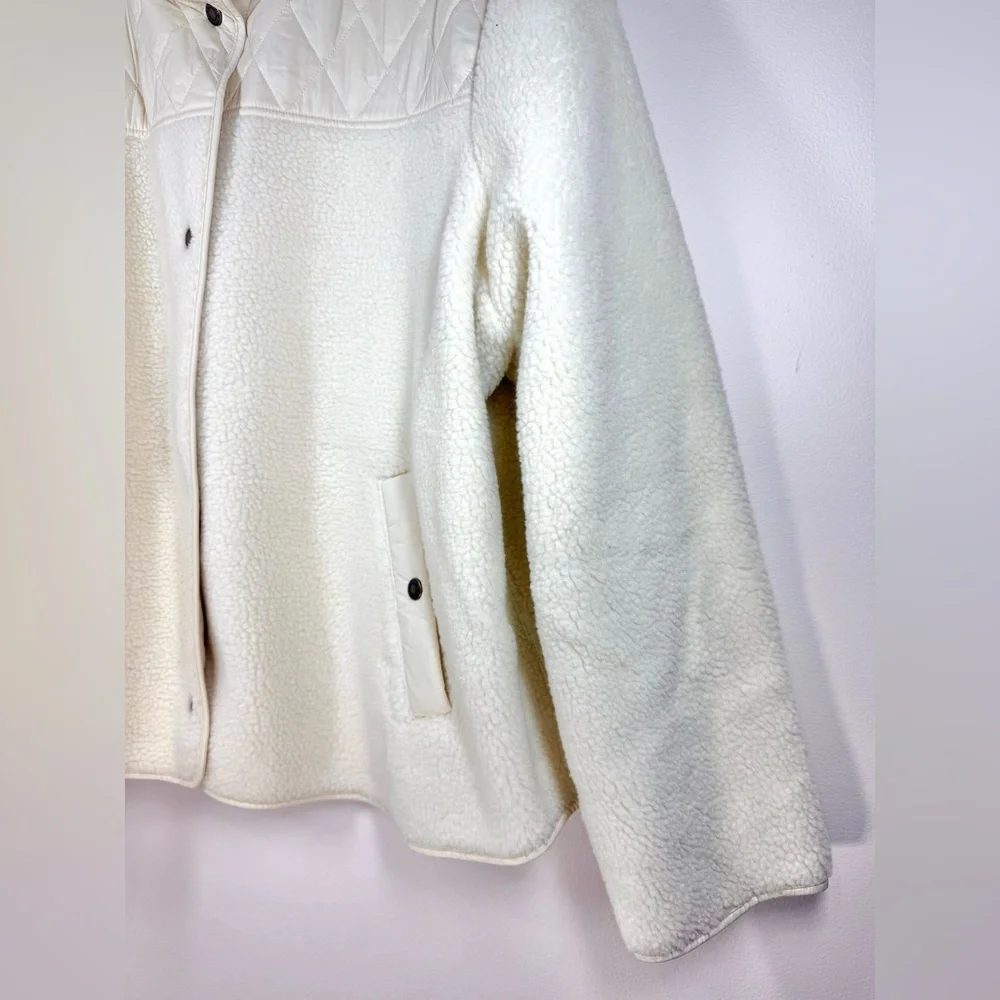 NWT Barbour Women's Plus Size White Quilted Jacket‎ Size 3X